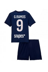 Fotbalové Dres Paris Saint-Germain Goncalo Ramos #9 Dětské Domácí Oblečení 2025-26 Krátký Rukáv (+ trenýrky)
